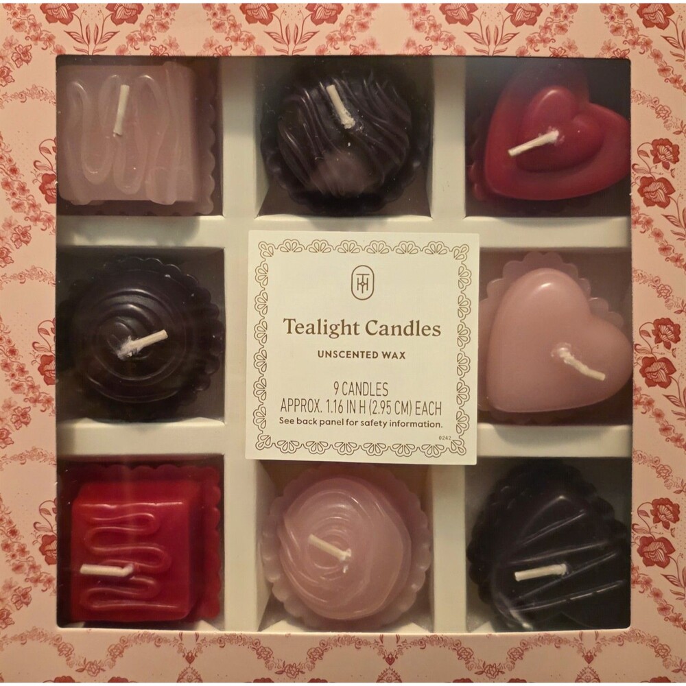 Target Threshold Tea Lights Candy Box 9 Candle Unscented Wax